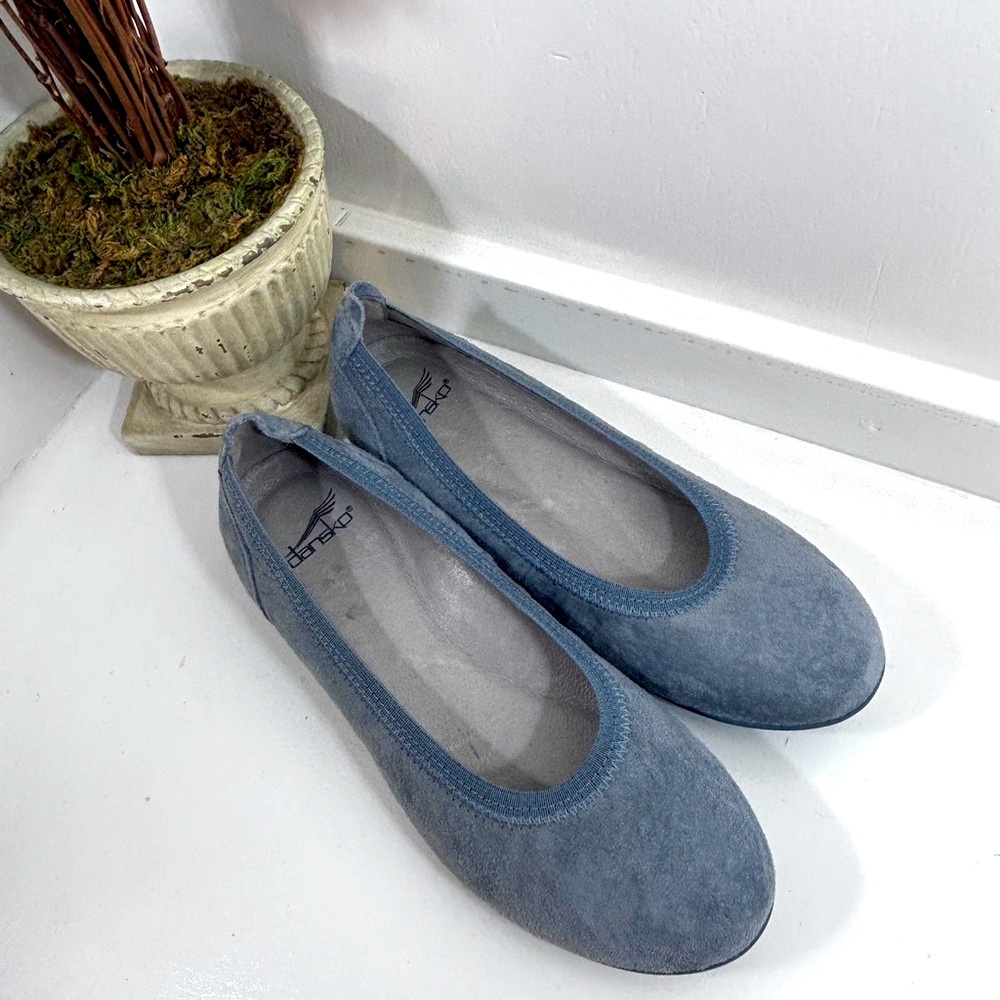 Dansko Ballet Flats Kristin Comfy Suede Leather Lightweight Women’s Shoes Size 7 - Picture 2 of 6